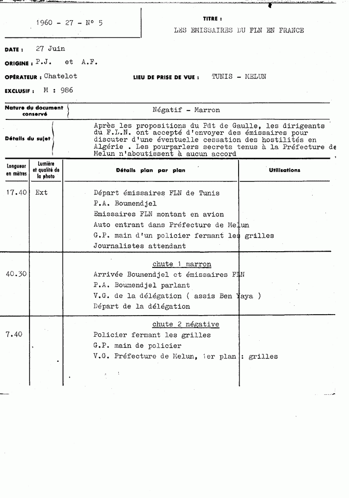 Gp Archives 1960 27 5 Ch1 The Emissaries Of The Fln In France