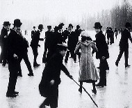 1901 : patineurs sur le lac d'Enghien - © Primitifs / GPA